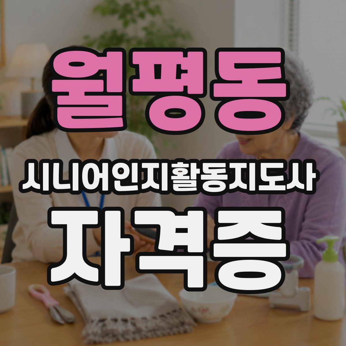 월평동 시니어인지활동지도사 자격증