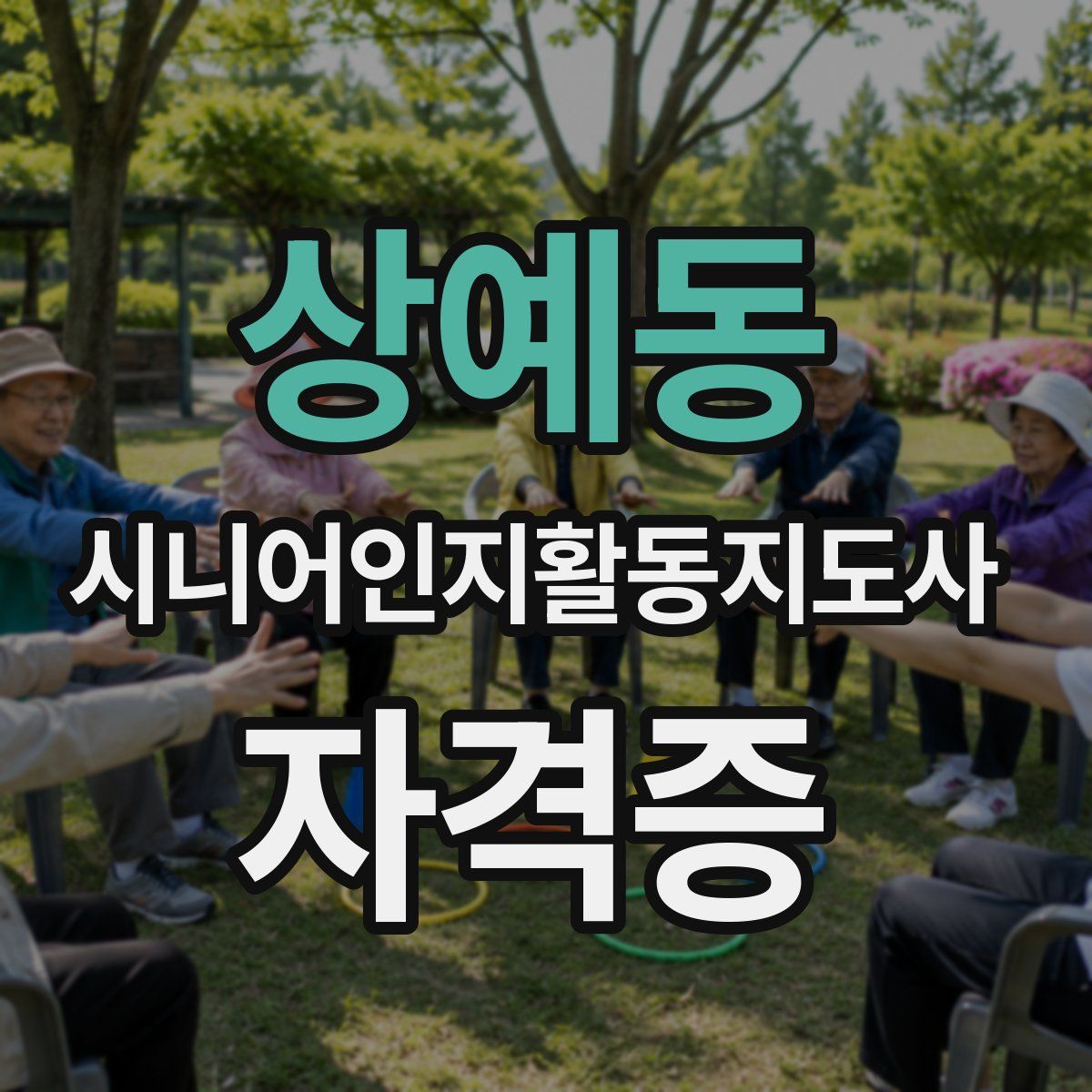상예동 시니어인지활동지도사 자격증