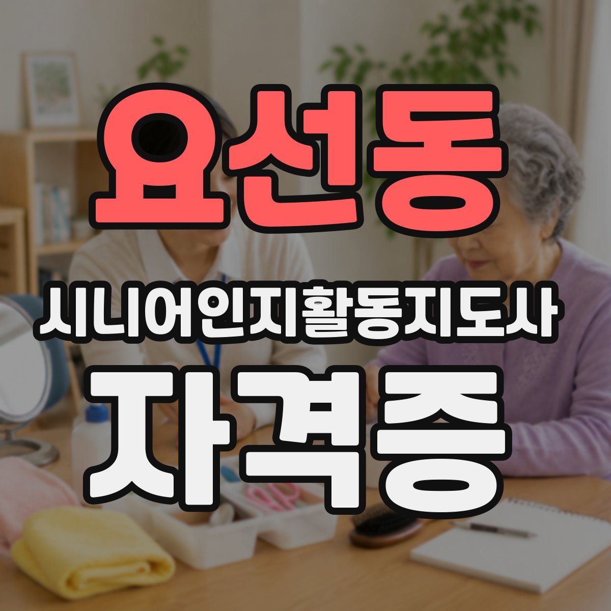 요선동 시니어인지활동지도사 자격증