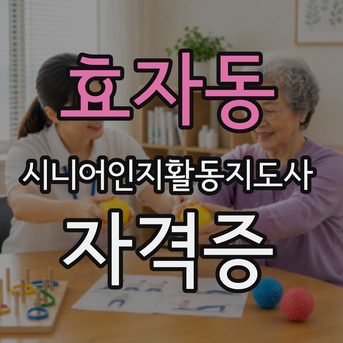 효자동 시니어인지활동지도사 자격증
