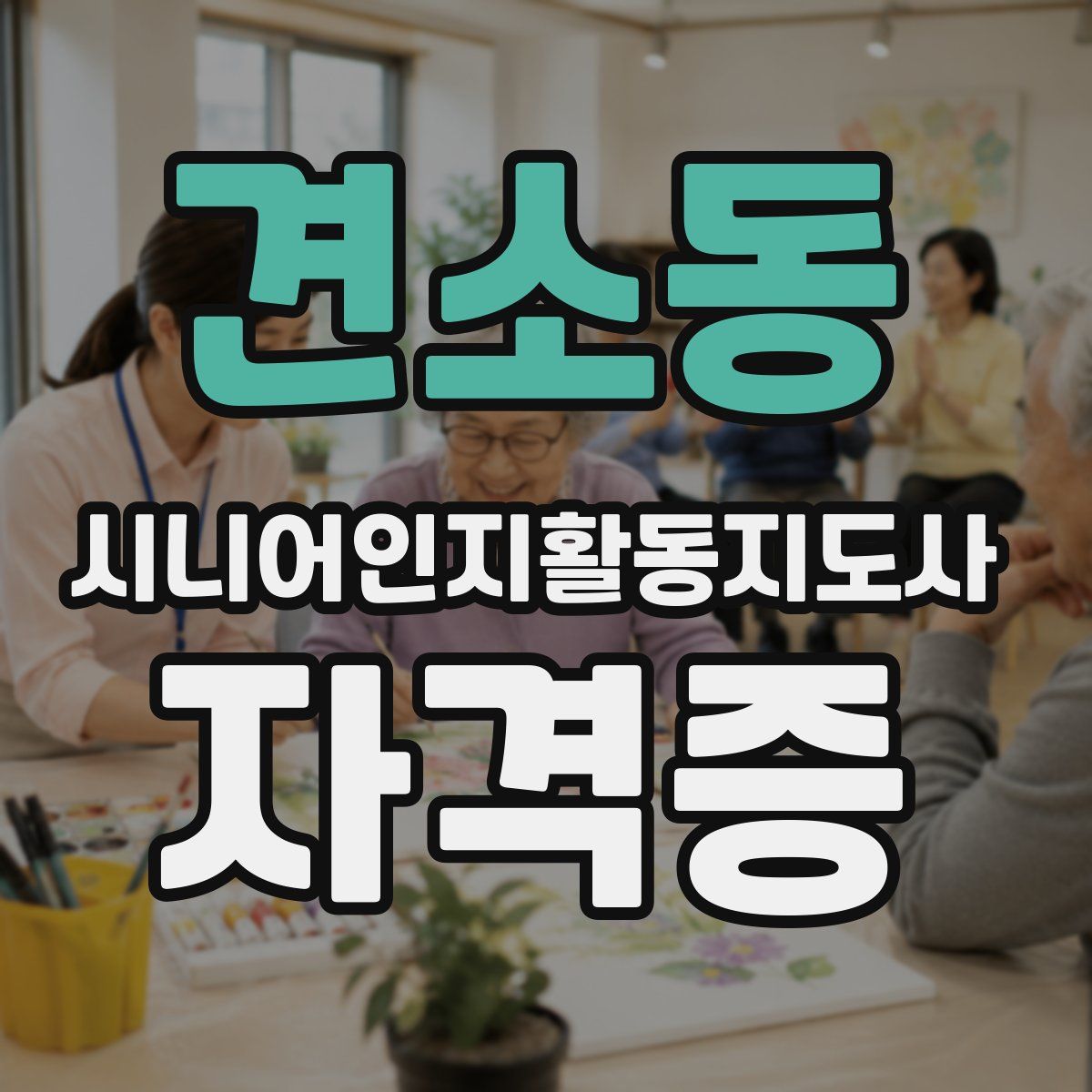 견소동 시니어인지활동지도사 자격증