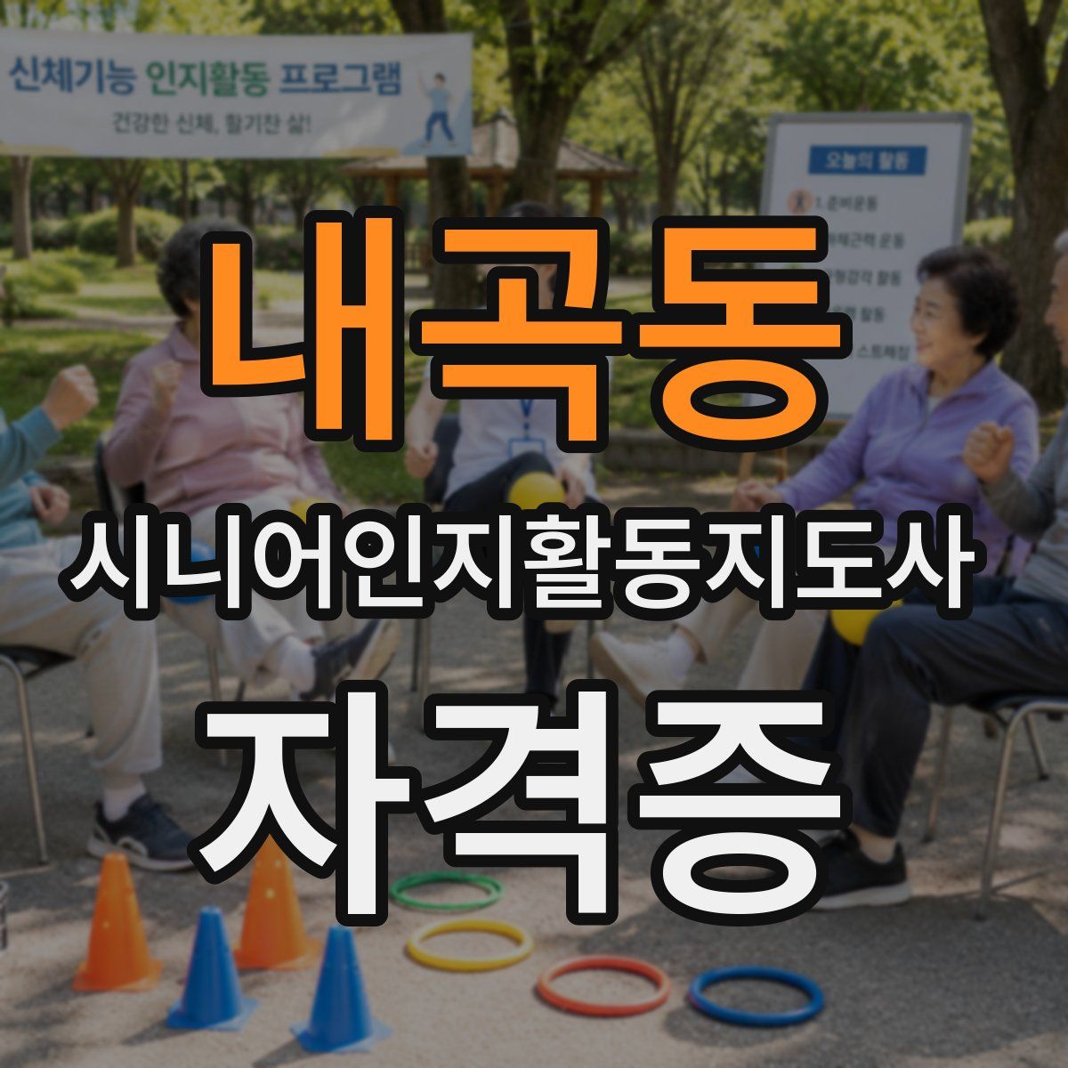 내곡동 시니어인지활동지도사 자격증
