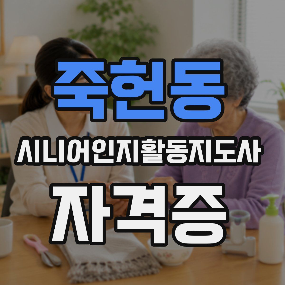 죽헌동 시니어인지활동지도사 자격증