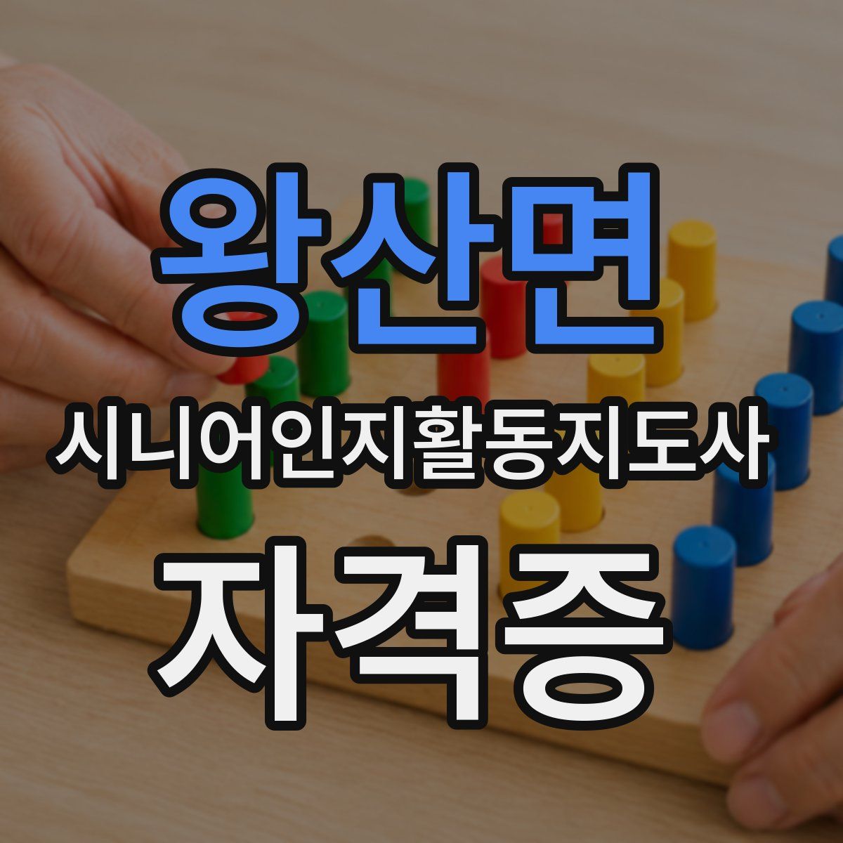왕산면 시니어인지활동지도사 자격증