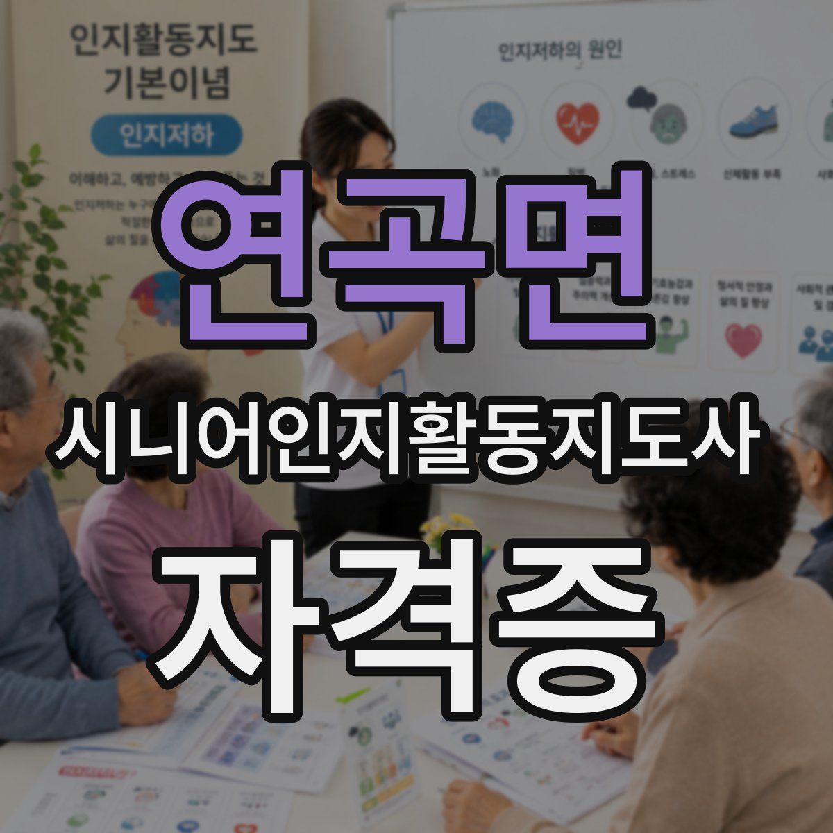 연곡면 시니어인지활동지도사 자격증