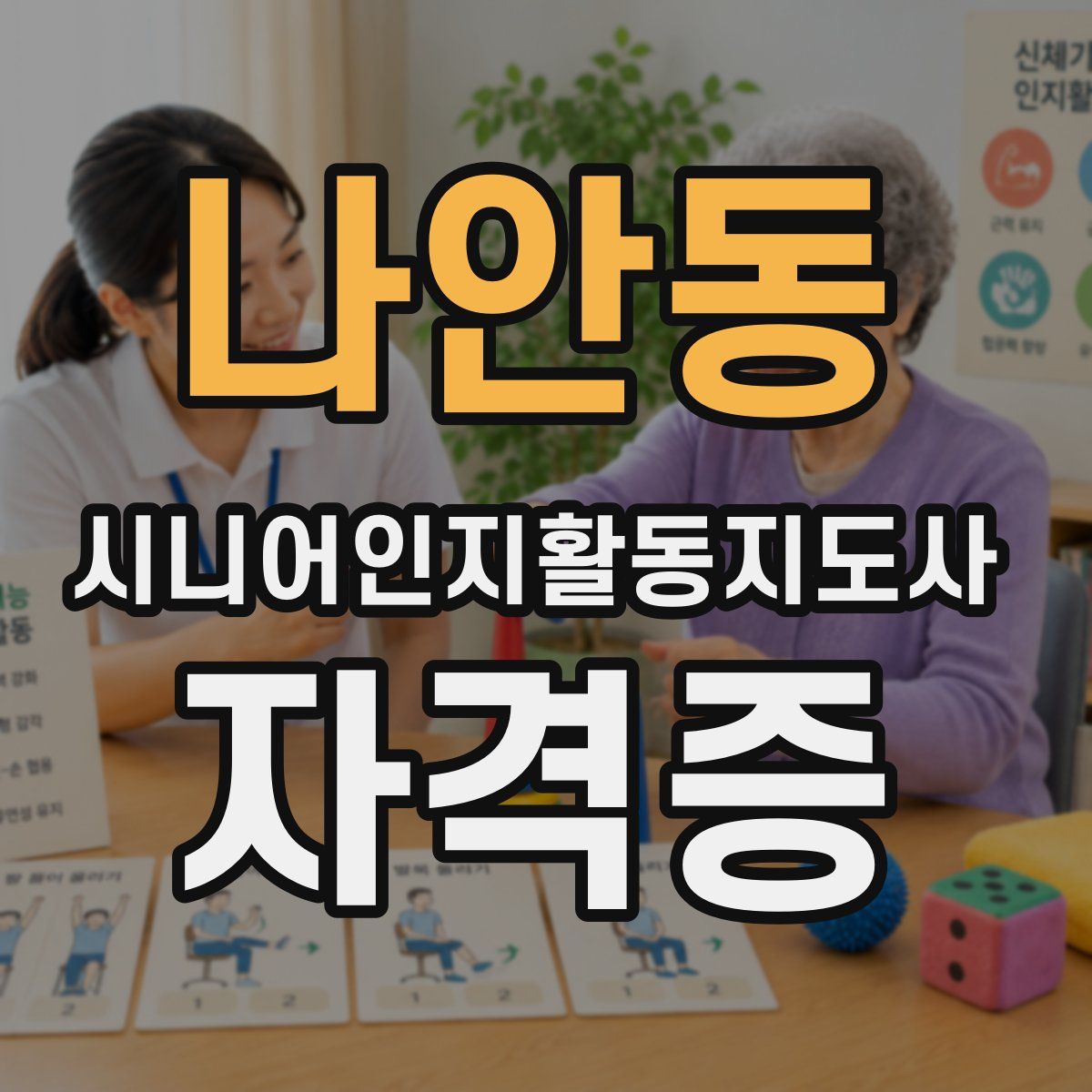 나안동 시니어인지활동지도사 자격증
