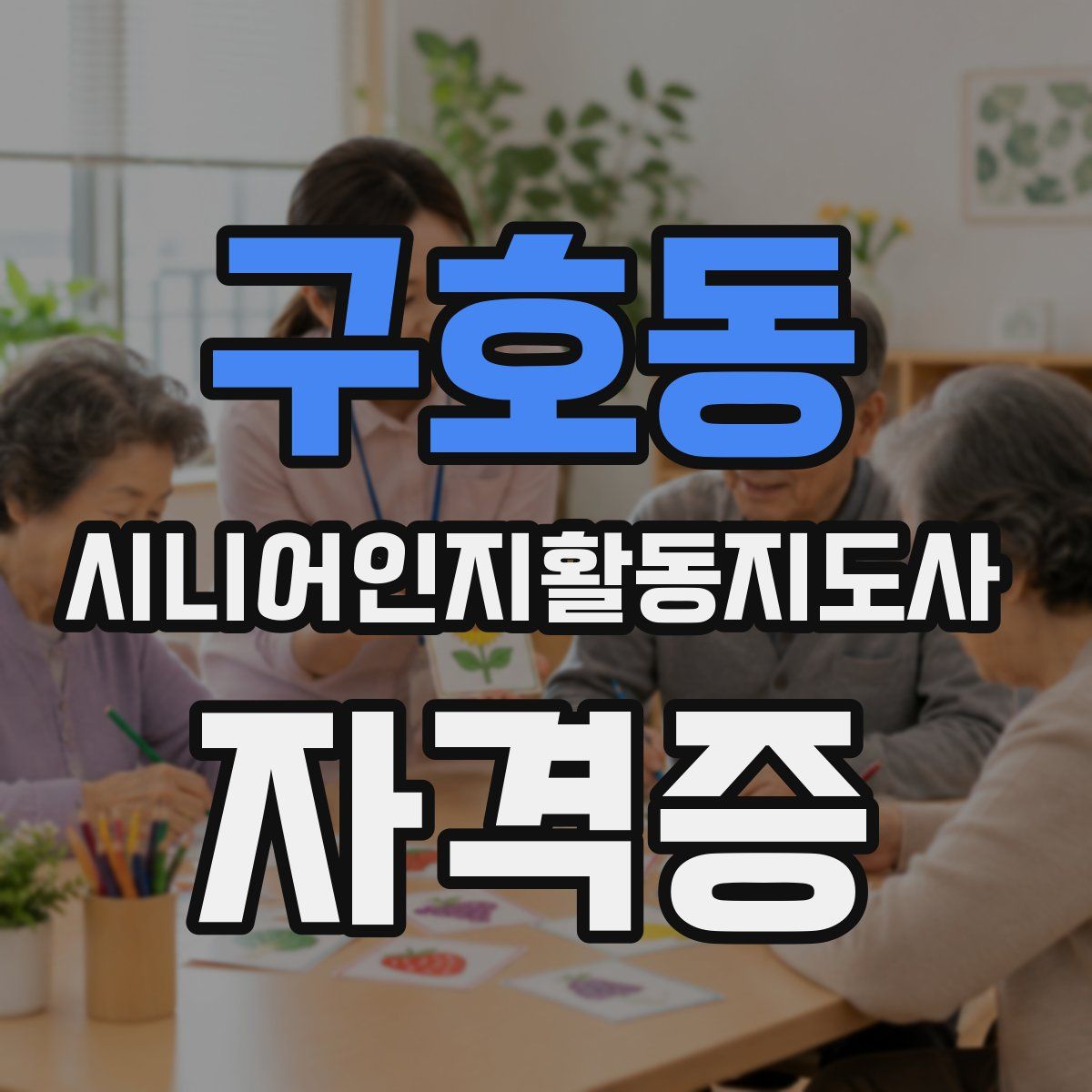 구호동 시니어인지활동지도사 자격증