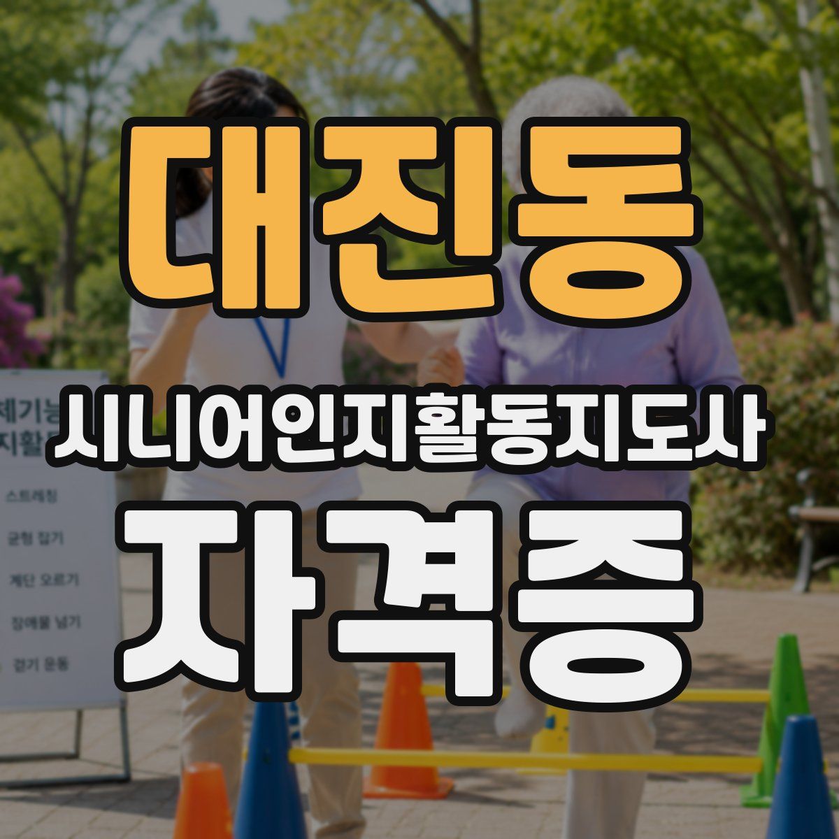대진동 시니어인지활동지도사 자격증