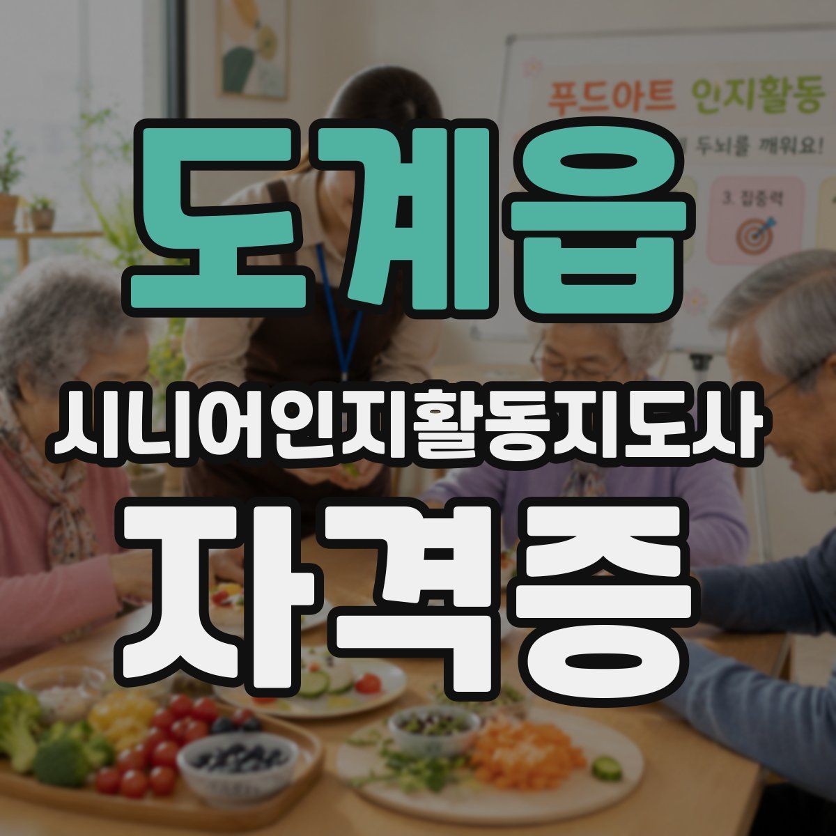 도계읍 시니어인지활동지도사 자격증