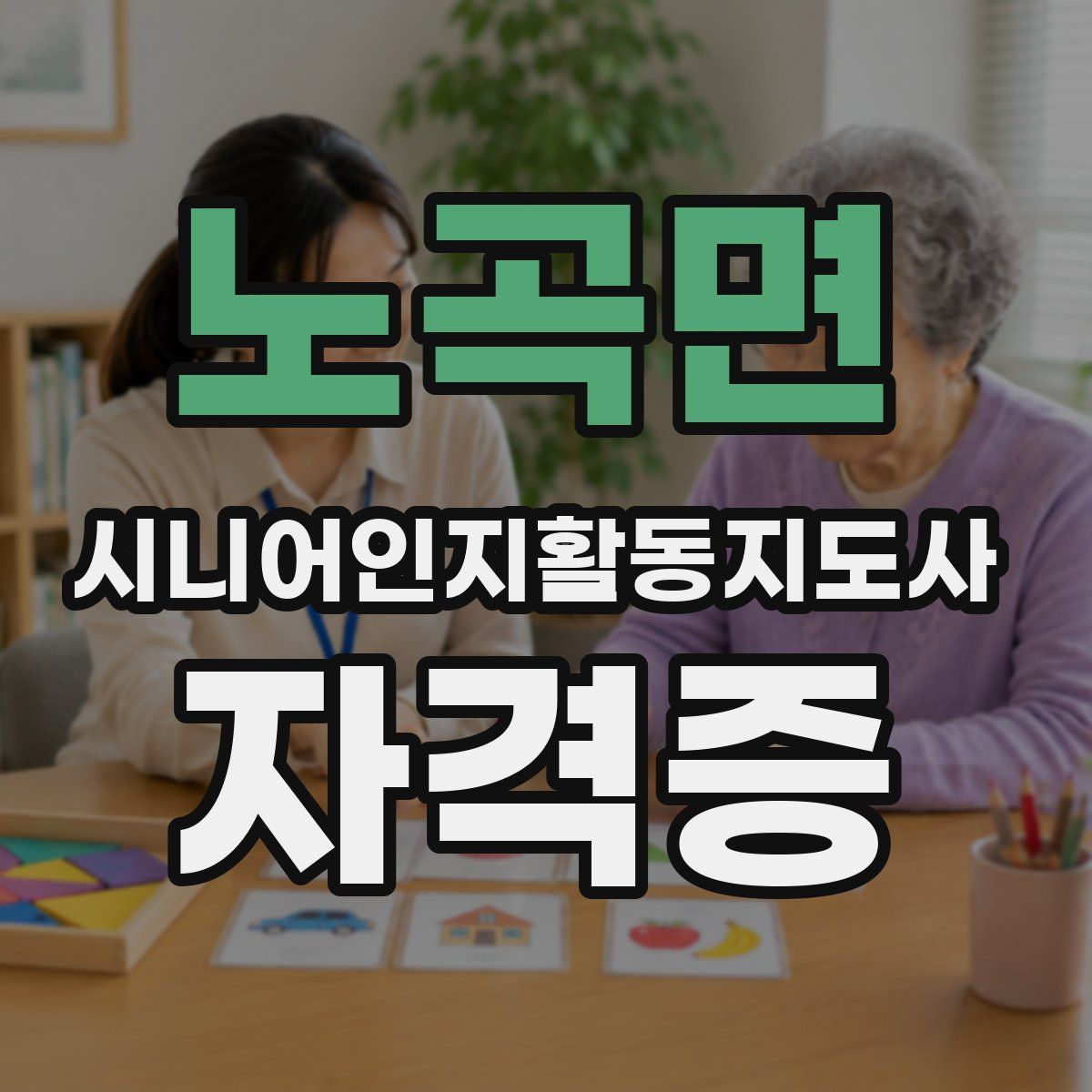 노곡면 시니어인지활동지도사 자격증