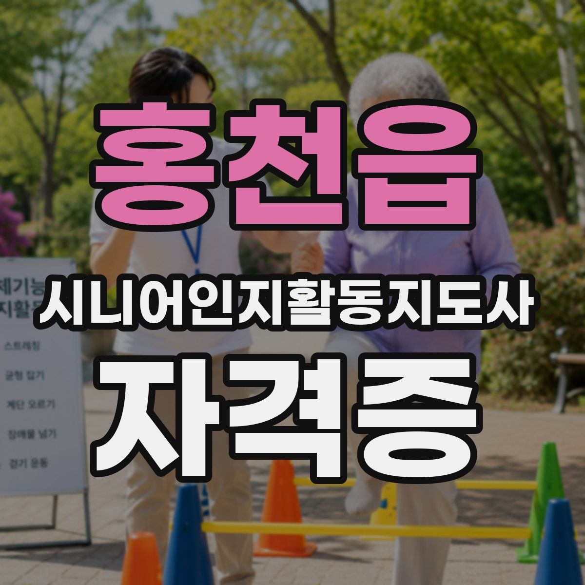홍천읍 시니어인지활동지도사 자격증