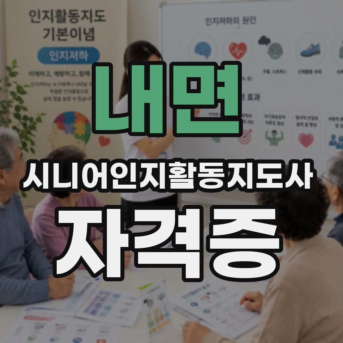내면 시니어인지활동지도사 자격증
