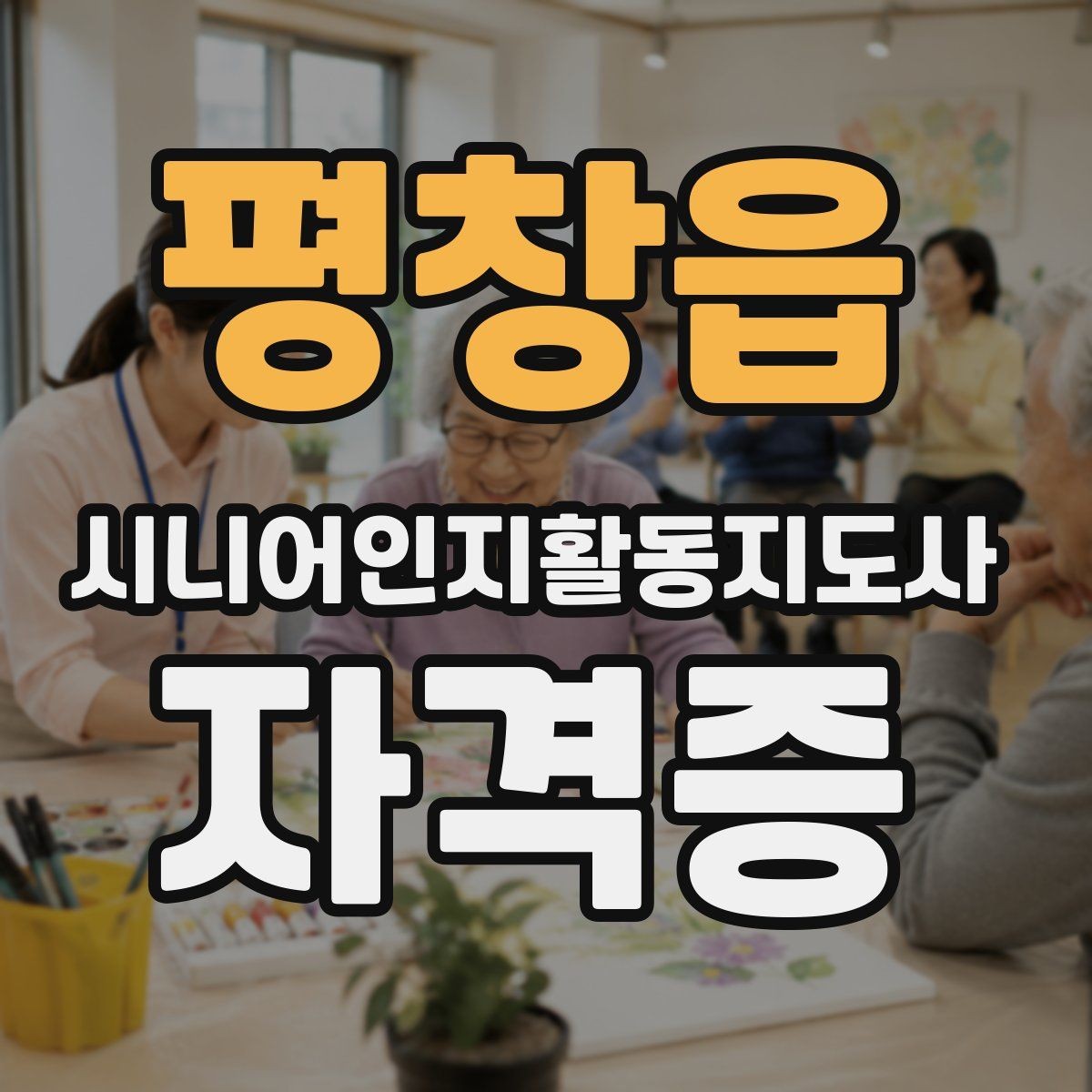 평창읍 시니어인지활동지도사 자격증 준비생이 많이 찾는 정보