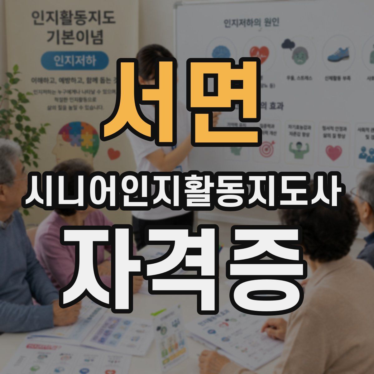 서면 시니어인지활동지도사 자격증
