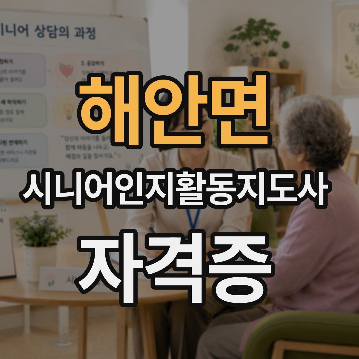 해안면 시니어인지활동지도사 자격증 학습 자료 고르는 방법