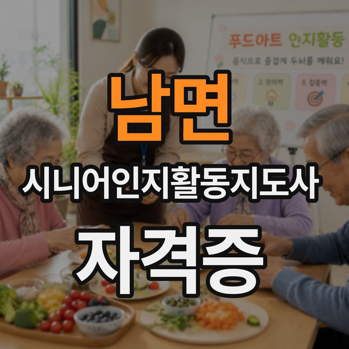 남면 시니어인지활동지도사 자격증