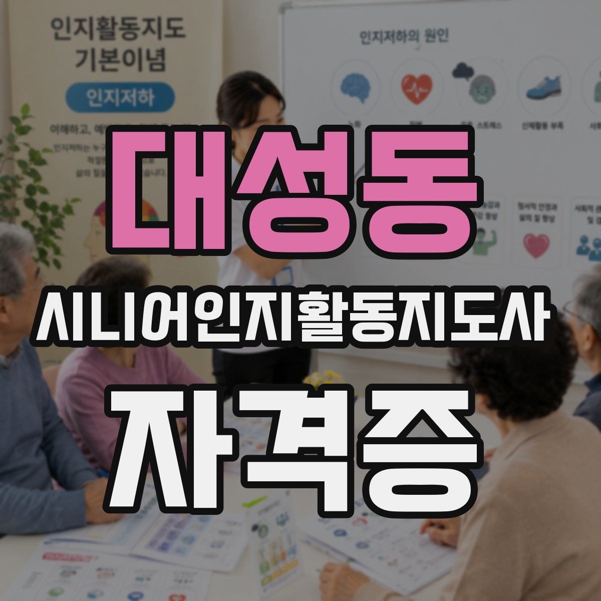 대성동 시니어인지활동지도사 자격증