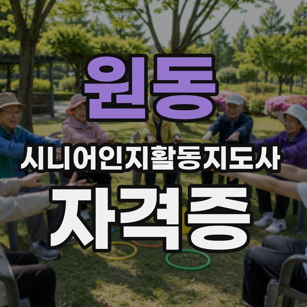 원동 시니어인지활동지도사 자격증