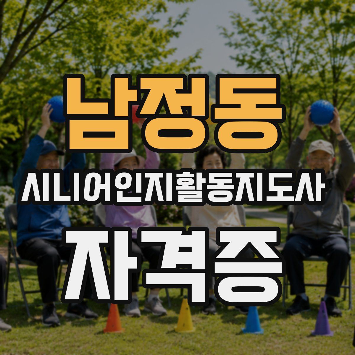 남정동 시니어인지활동지도사 자격증