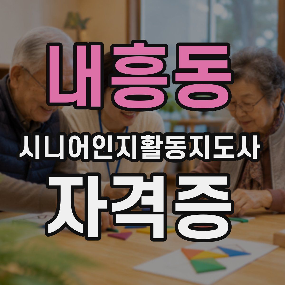 내흥동 시니어인지활동지도사 자격증