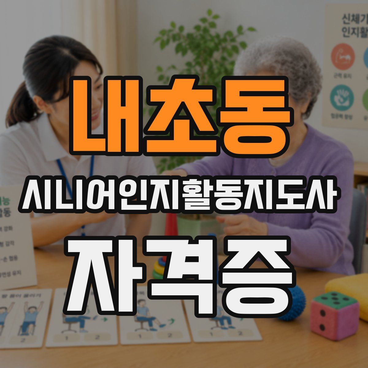 내초동 시니어인지활동지도사 자격증