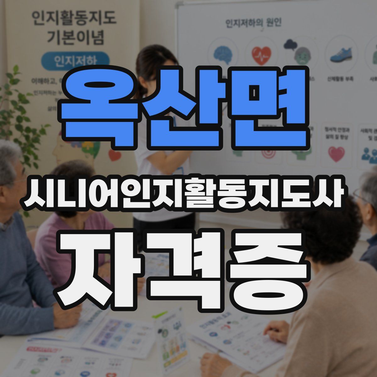 옥산면 시니어인지활동지도사 자격증