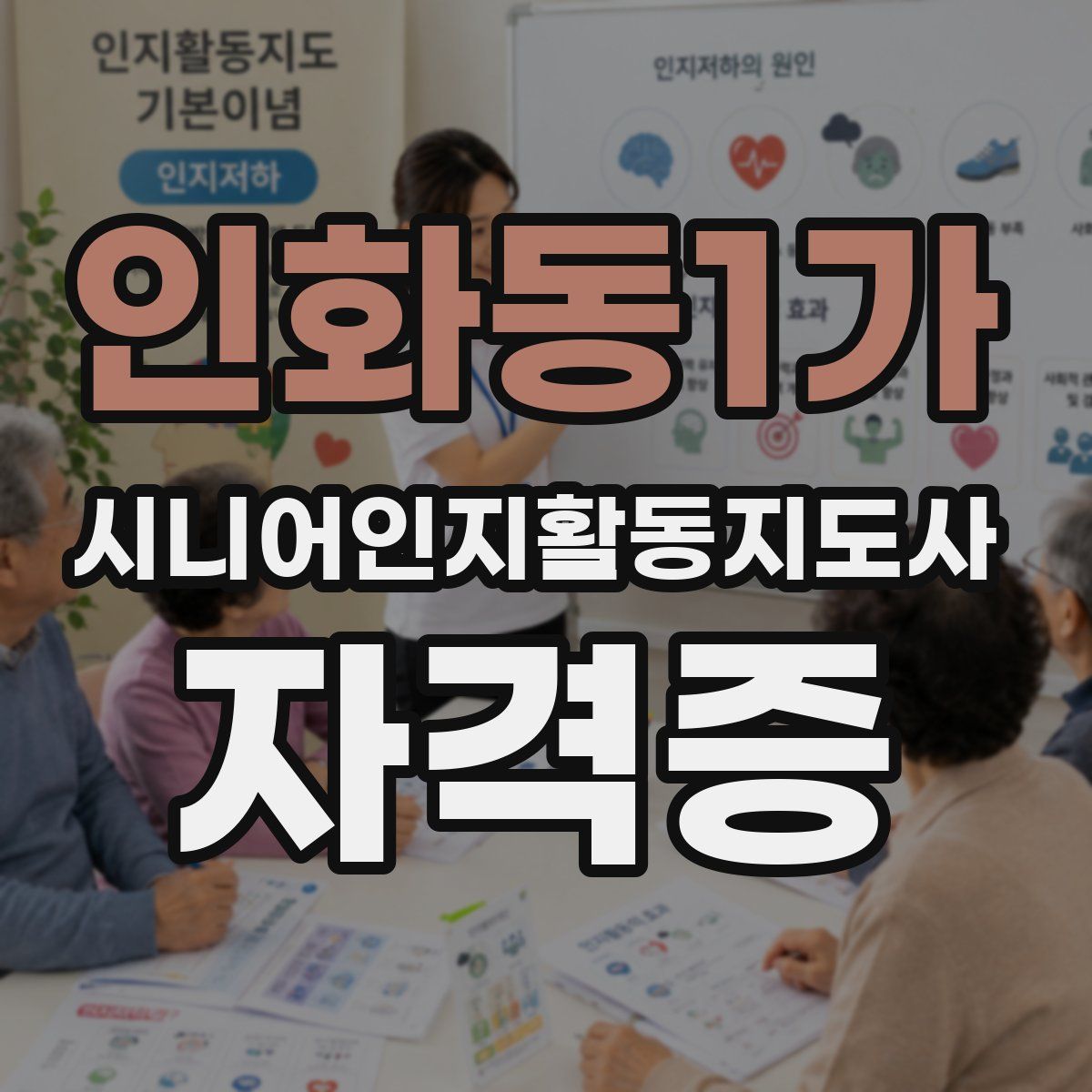 인화동1가 시니어인지활동지도사 자격증
