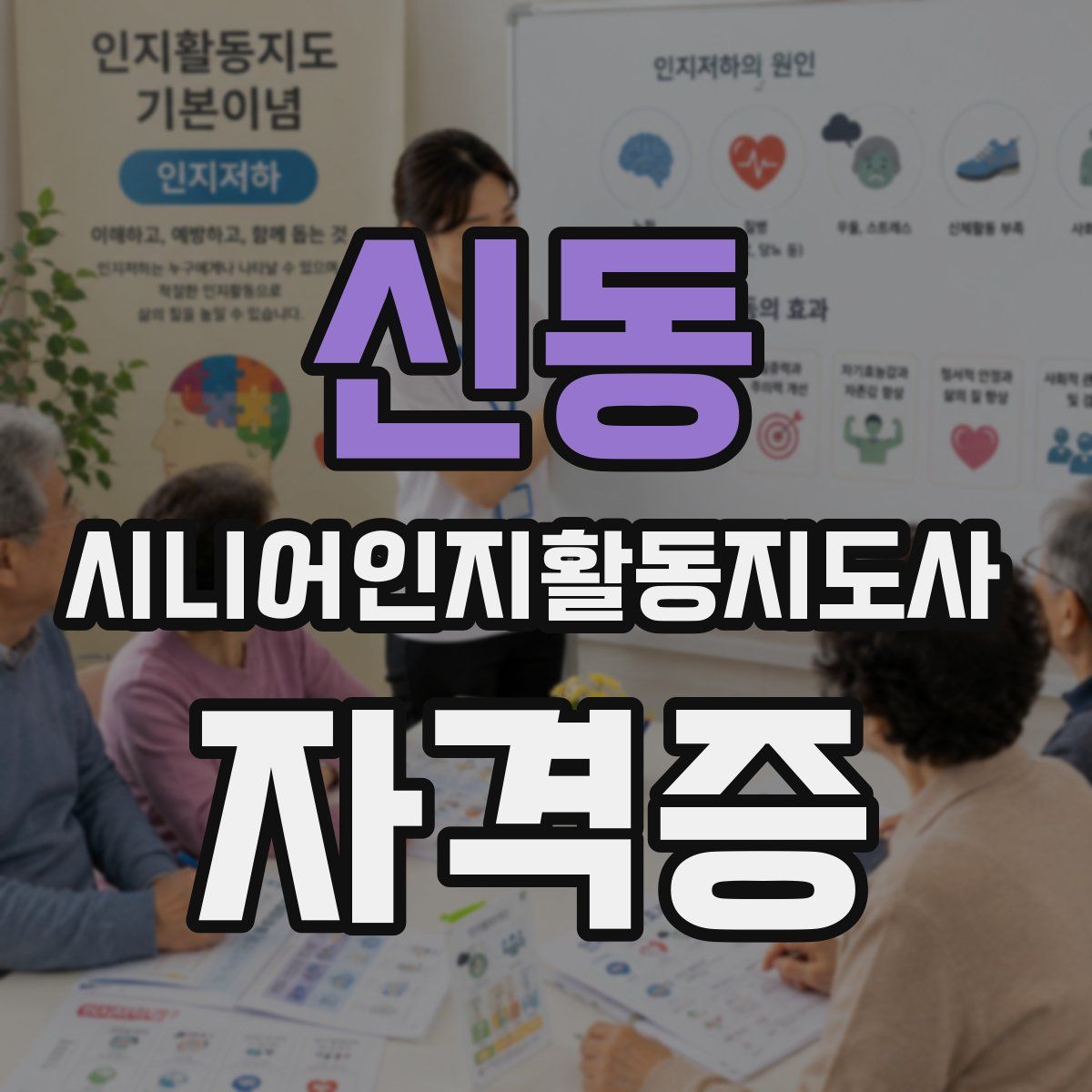 신동 시니어인지활동지도사 자격증