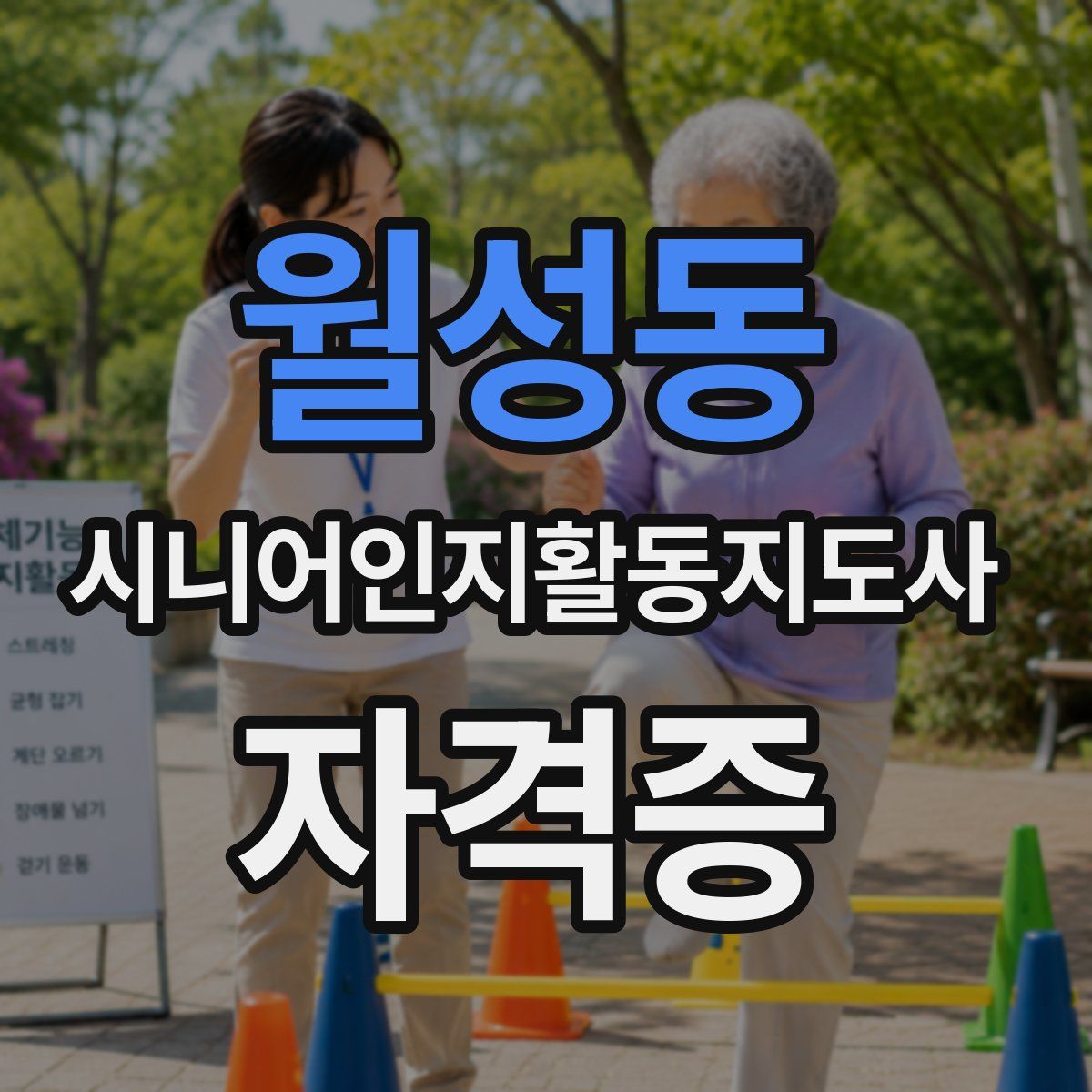 월성동 시니어인지활동지도사 자격증