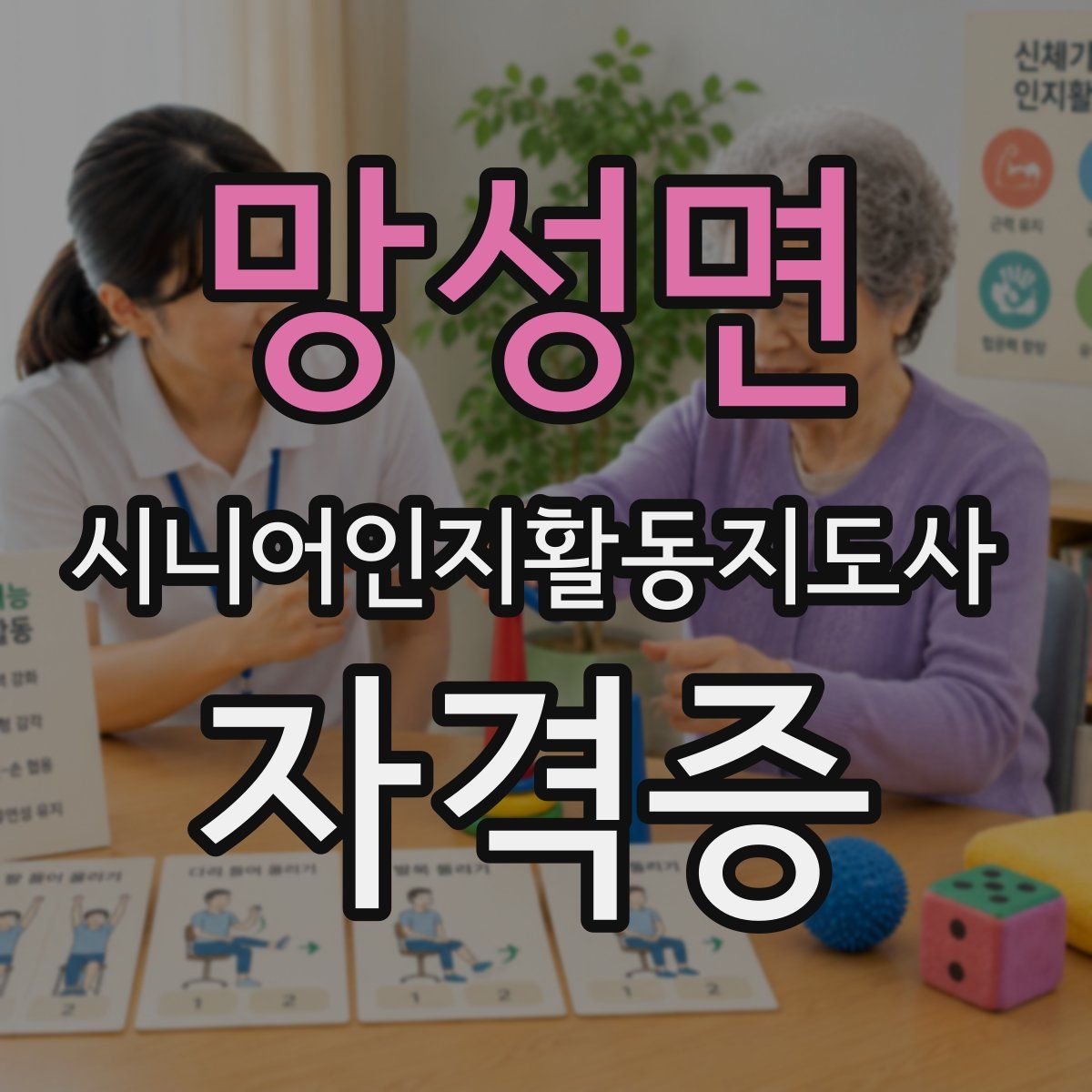 망성면 시니어인지활동지도사 자격증
