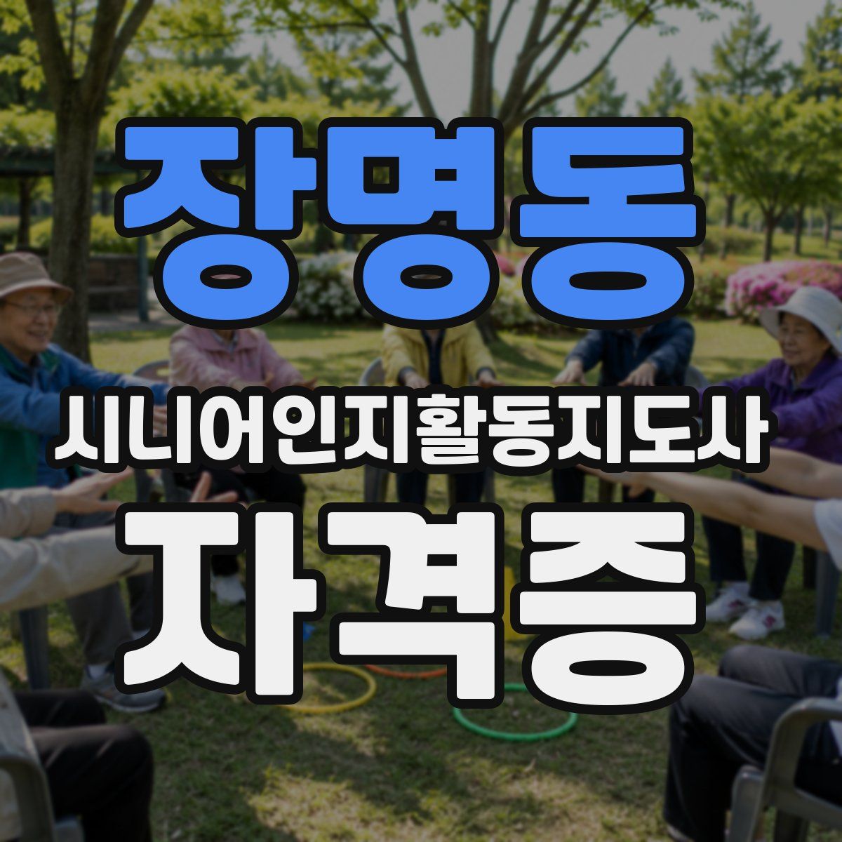 장명동 시니어인지활동지도사 자격증
