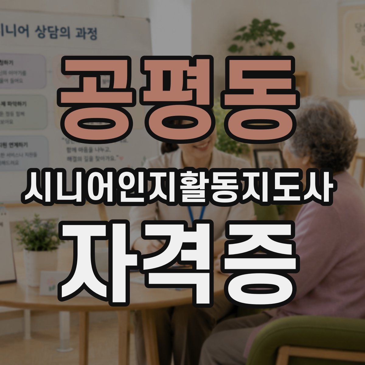 공평동 시니어인지활동지도사 자격증