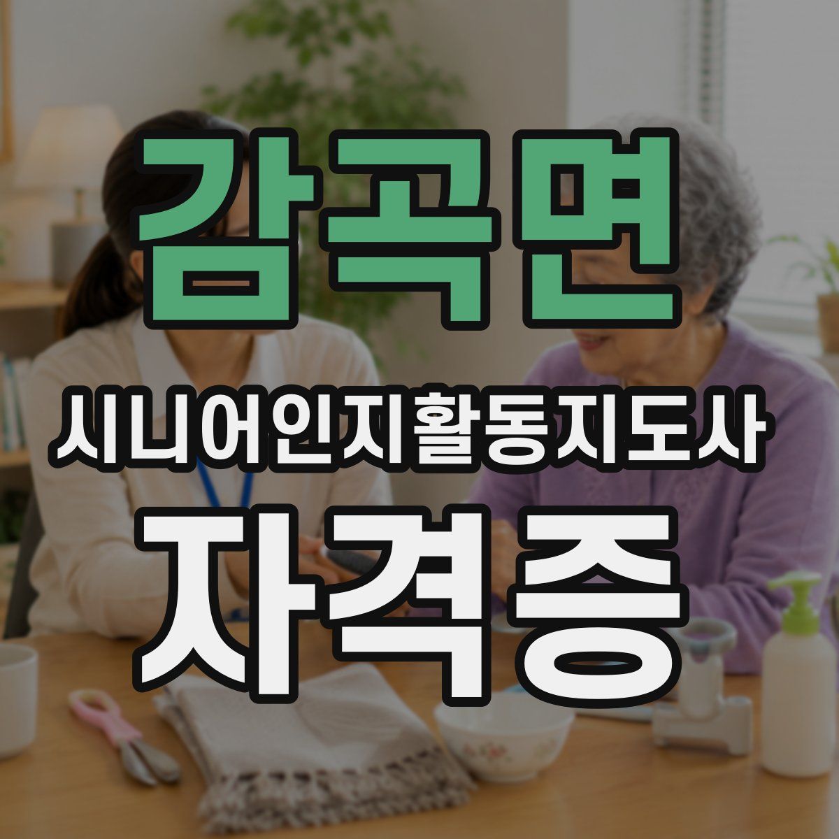 감곡면 시니어인지활동지도사 자격증
