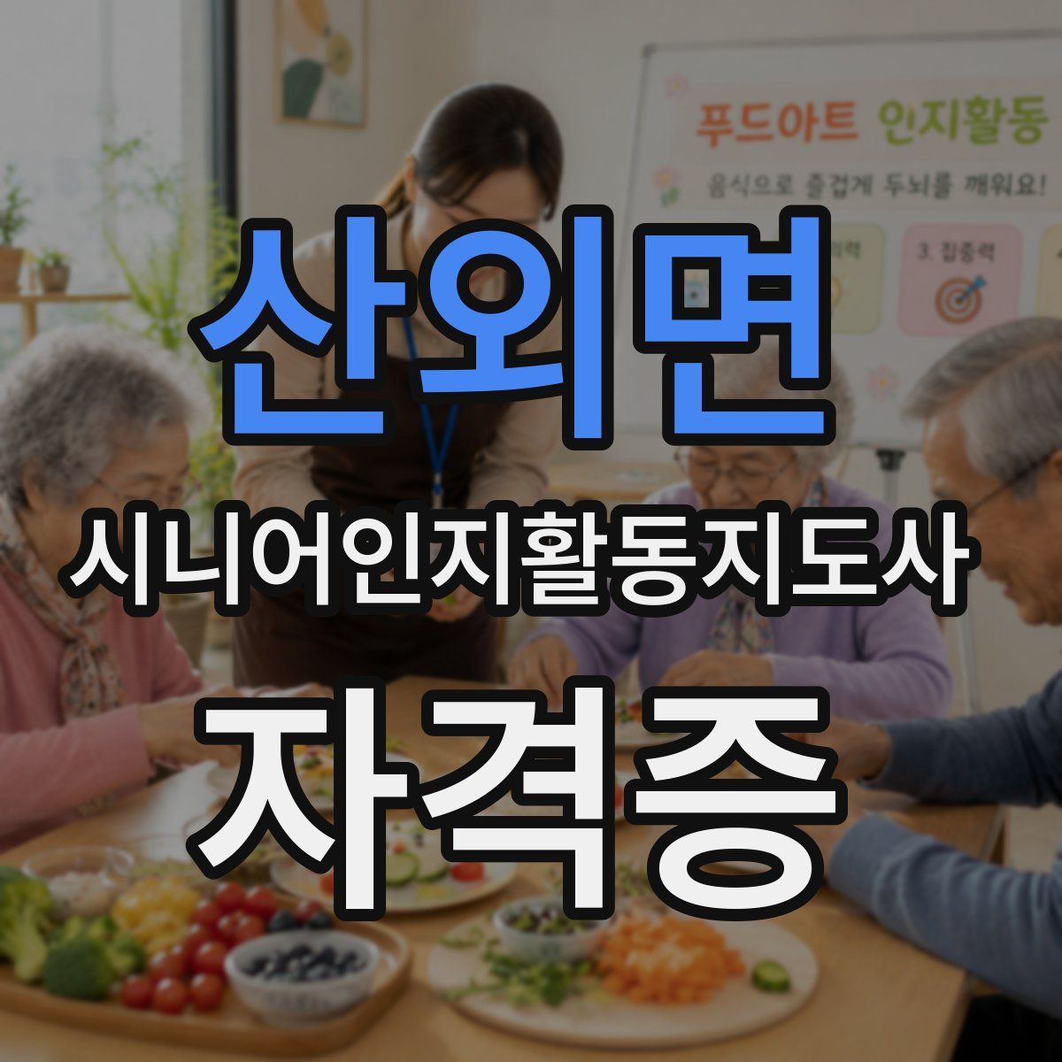 산외면 시니어인지활동지도사 자격증