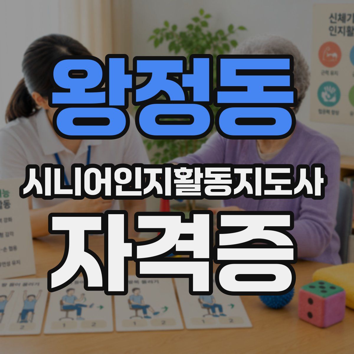 왕정동 시니어인지활동지도사 자격증