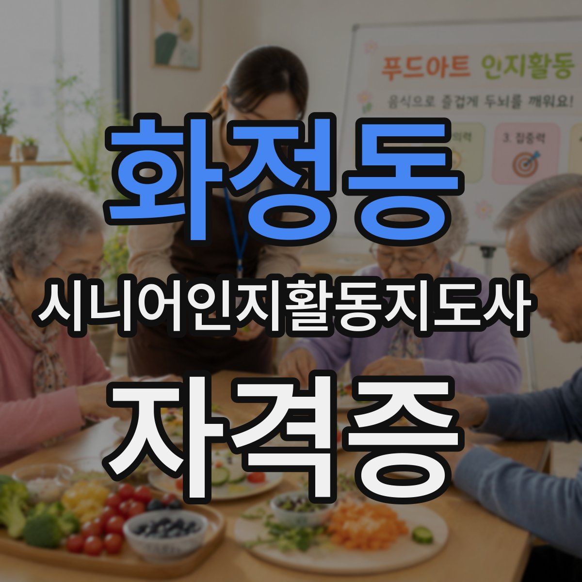 화정동 시니어인지활동지도사 자격증