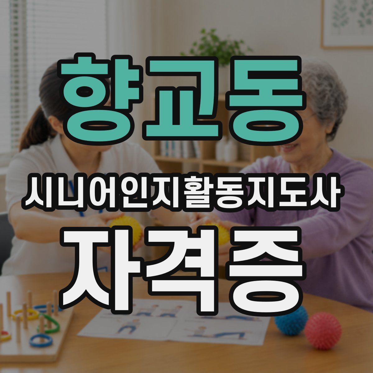 향교동 시니어인지활동지도사 자격증