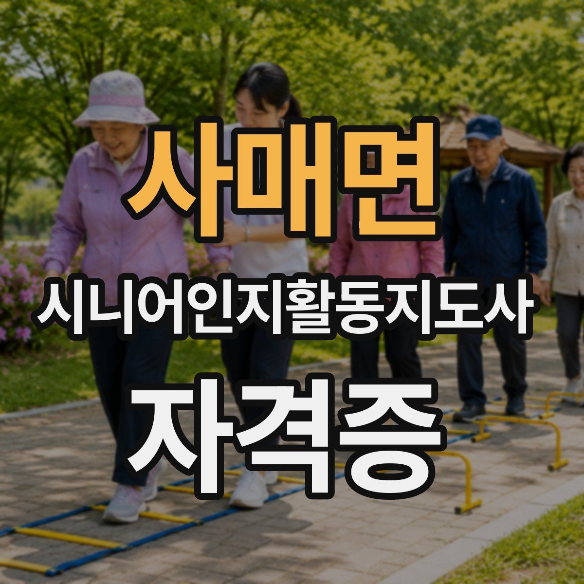 사매면 시니어인지활동지도사 자격증