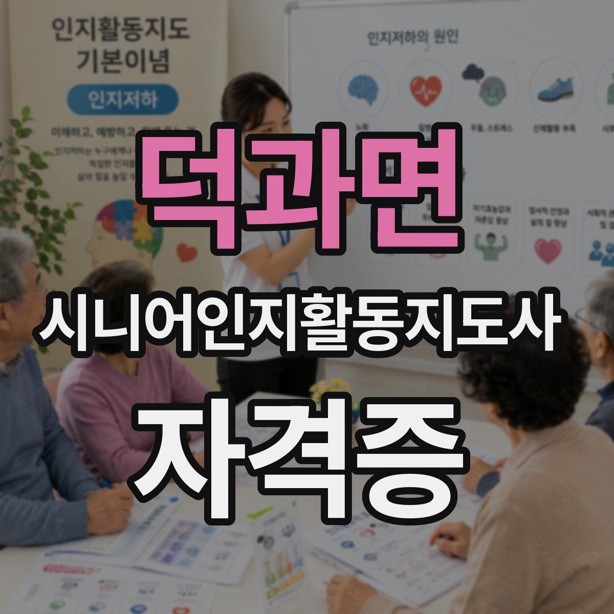 덕과면 시니어인지활동지도사 자격증