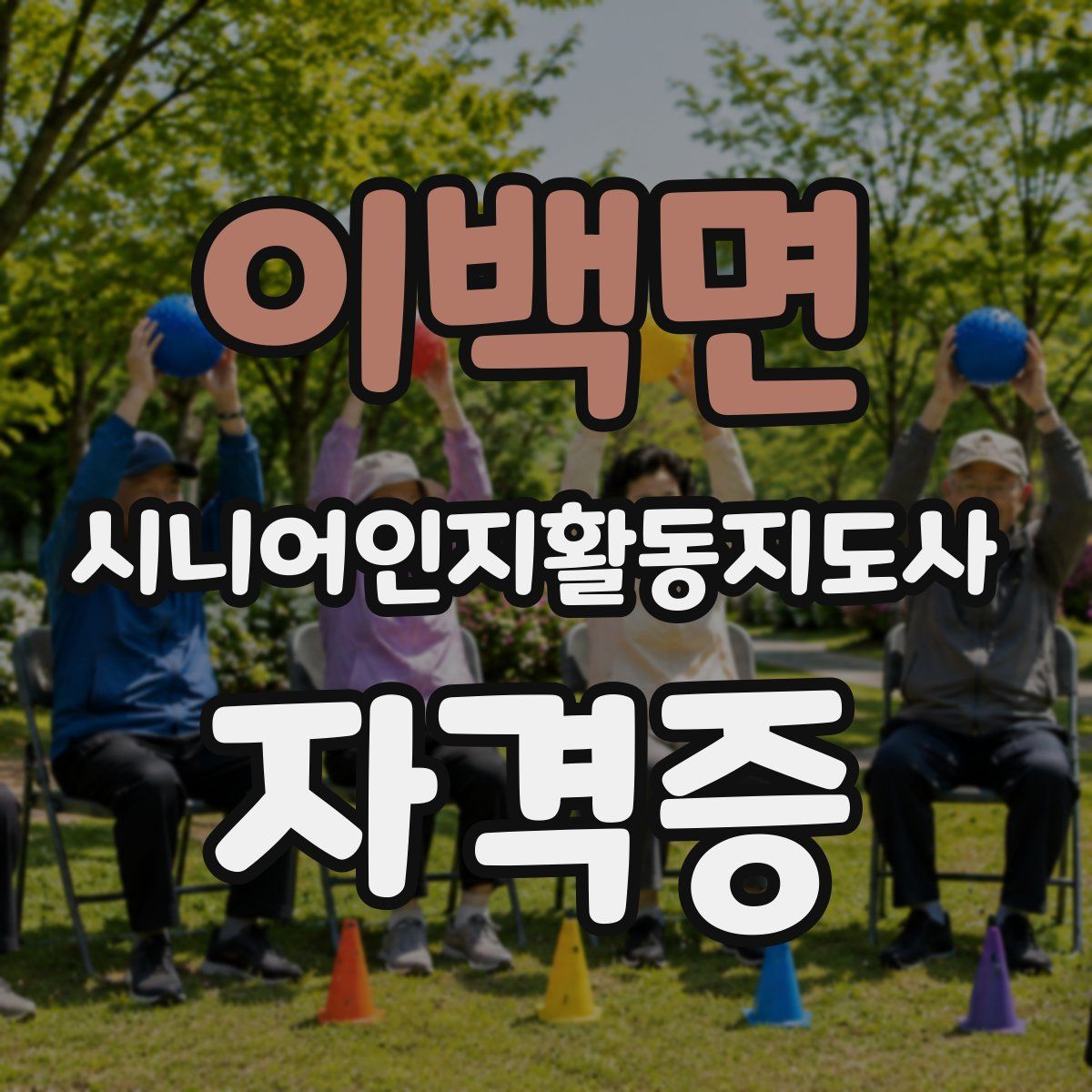 이백면 시니어인지활동지도사 자격증
