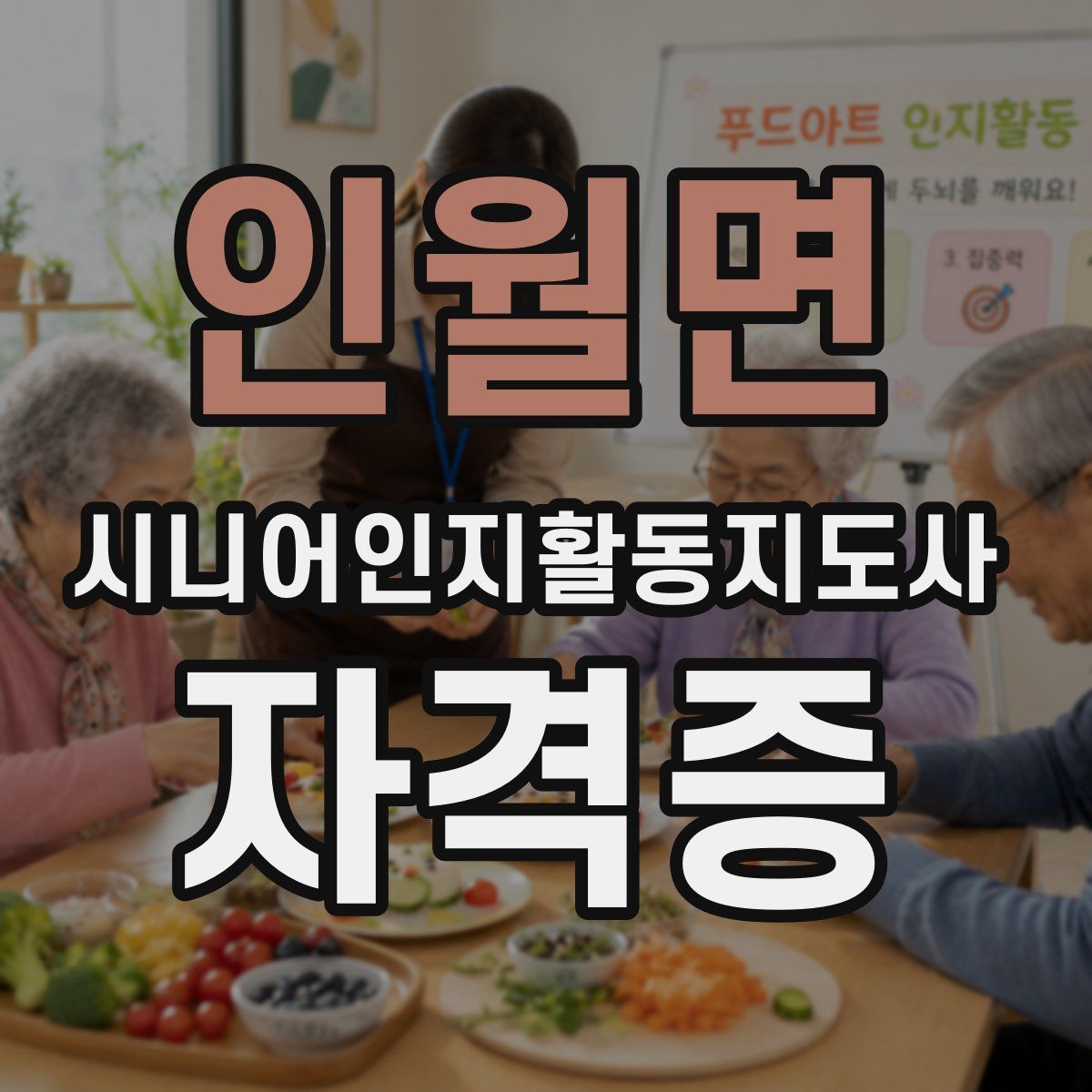 인월면 시니어인지활동지도사 자격증