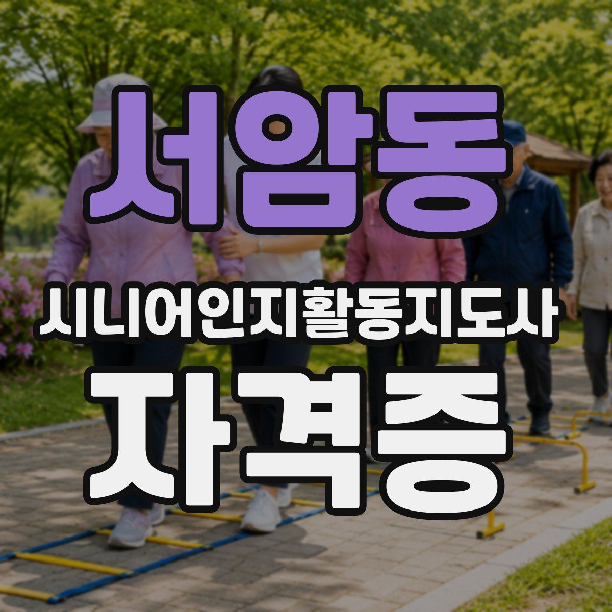 서암동 시니어인지활동지도사 자격증