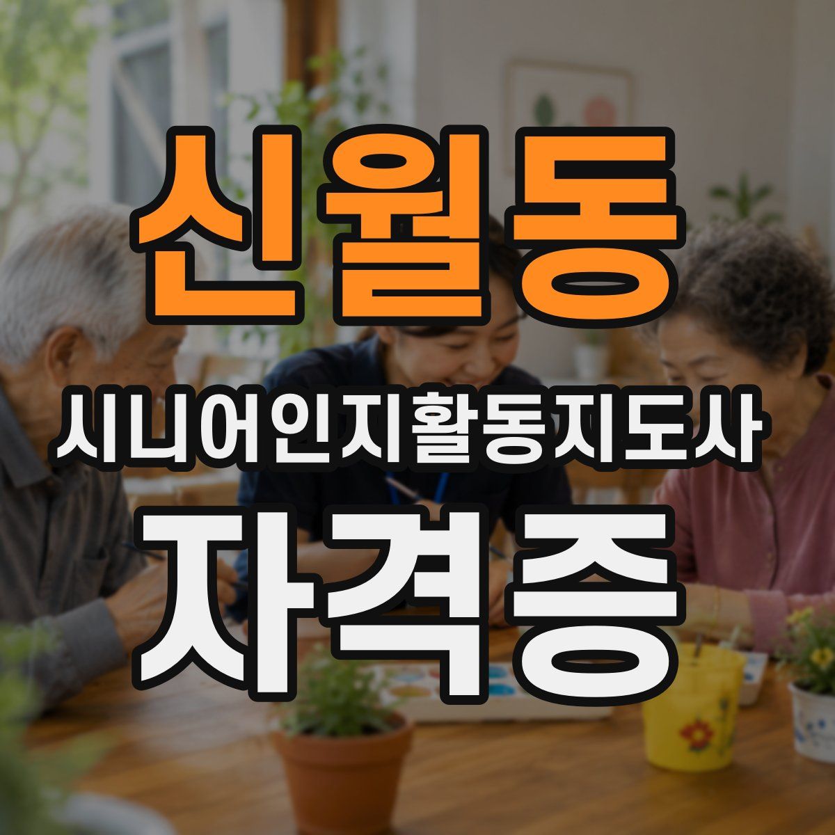 신월동 시니어인지활동지도사 자격증