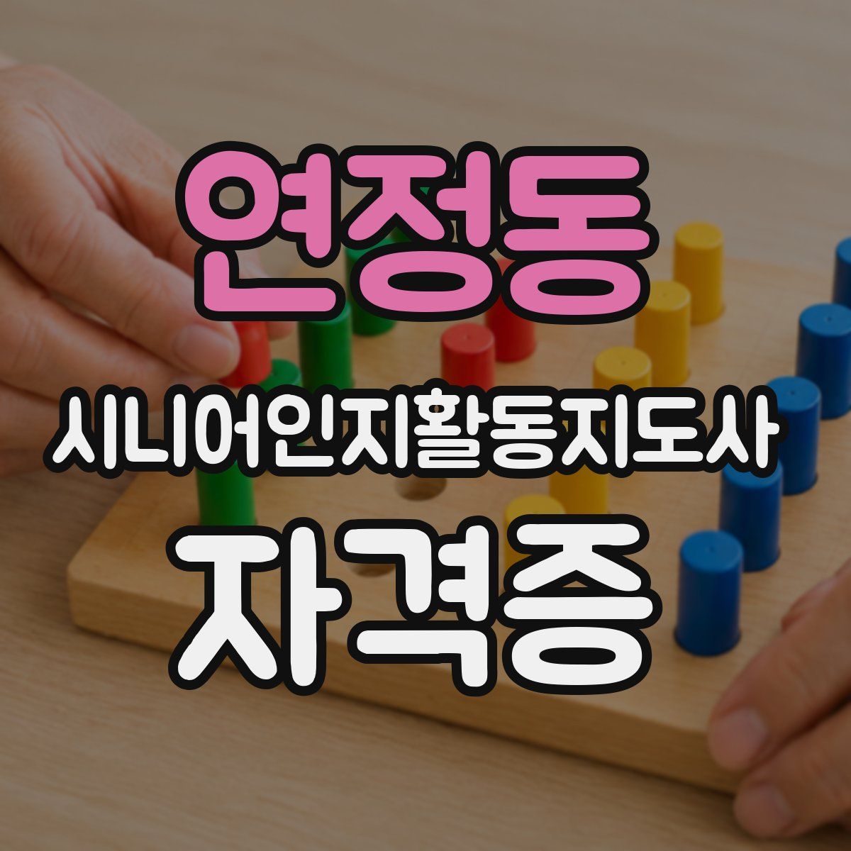 연정동 시니어인지활동지도사 자격증