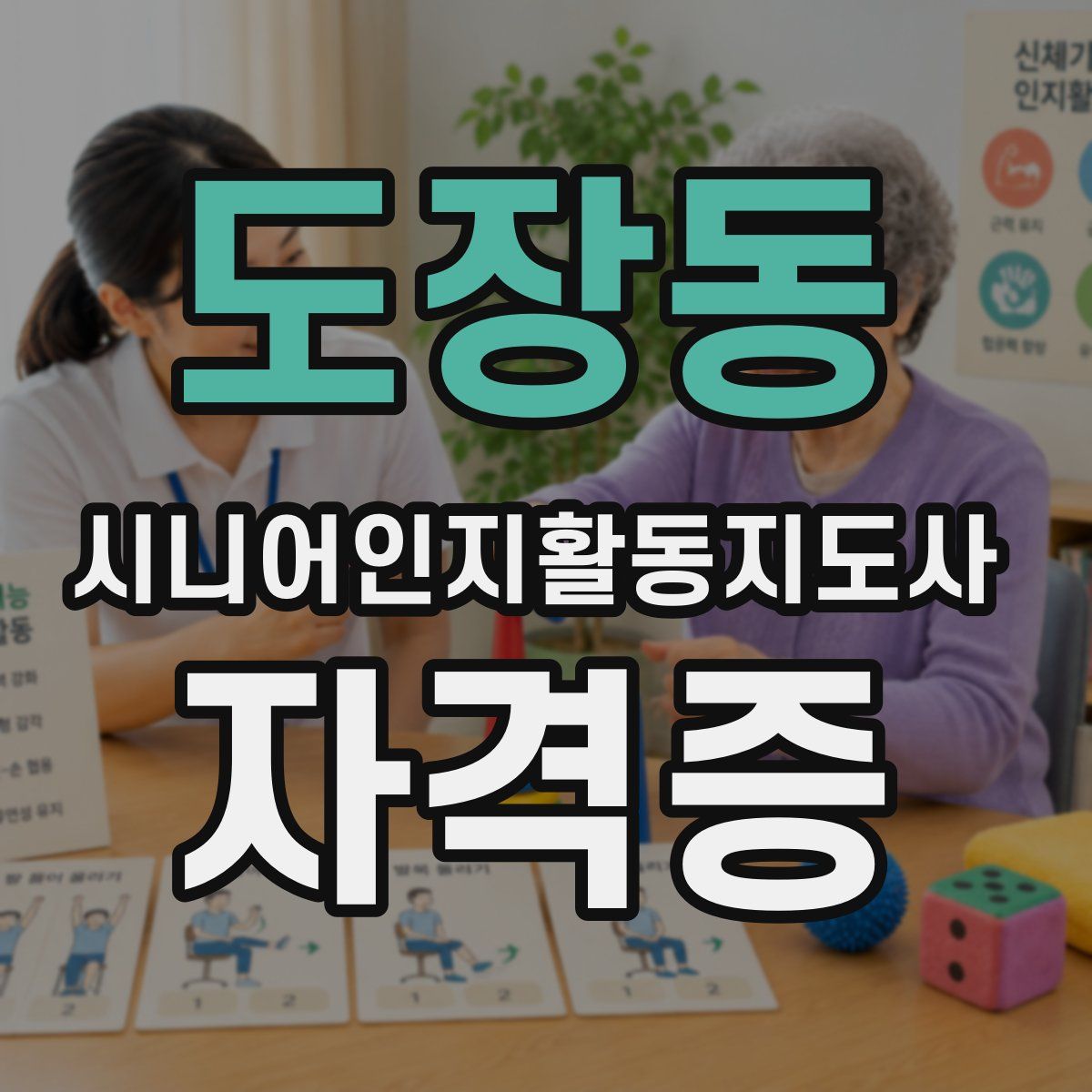 도장동 시니어인지활동지도사 자격증