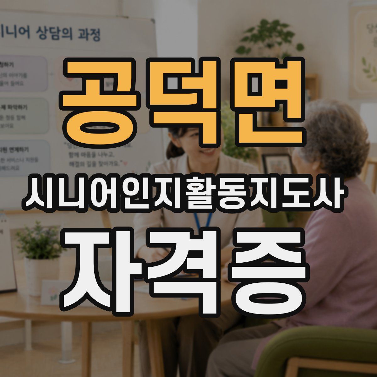 공덕면 시니어인지활동지도사 자격증