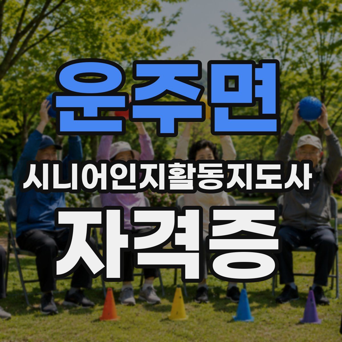 운주면 시니어인지활동지도사 자격증