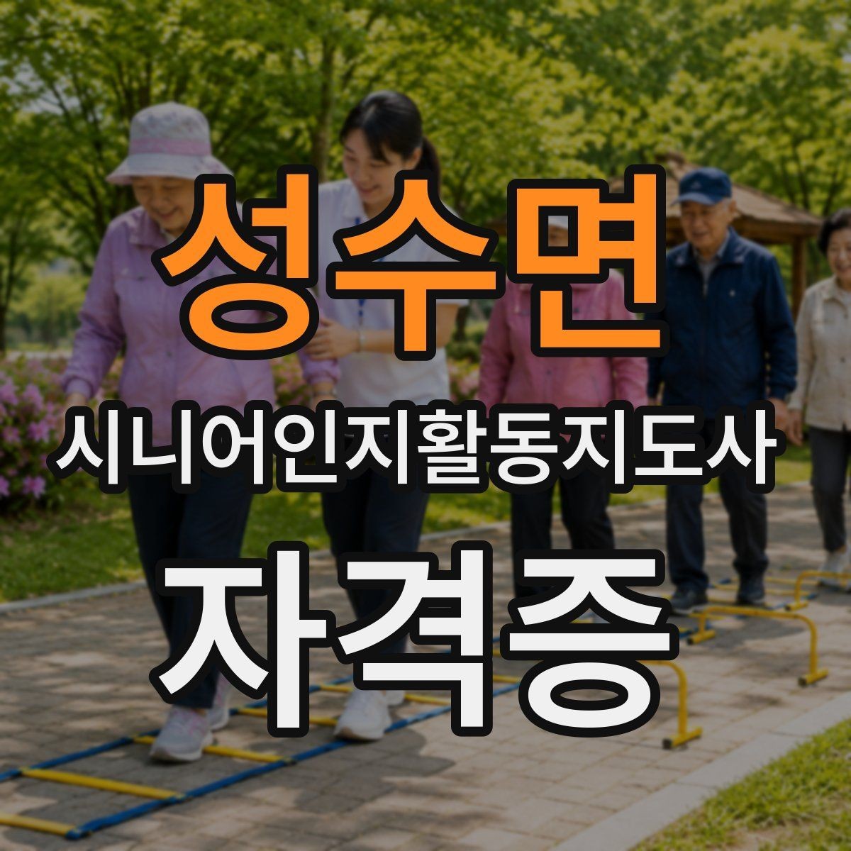 성수면 시니어인지활동지도사 자격증 취득 전에 확인할 자격 요건