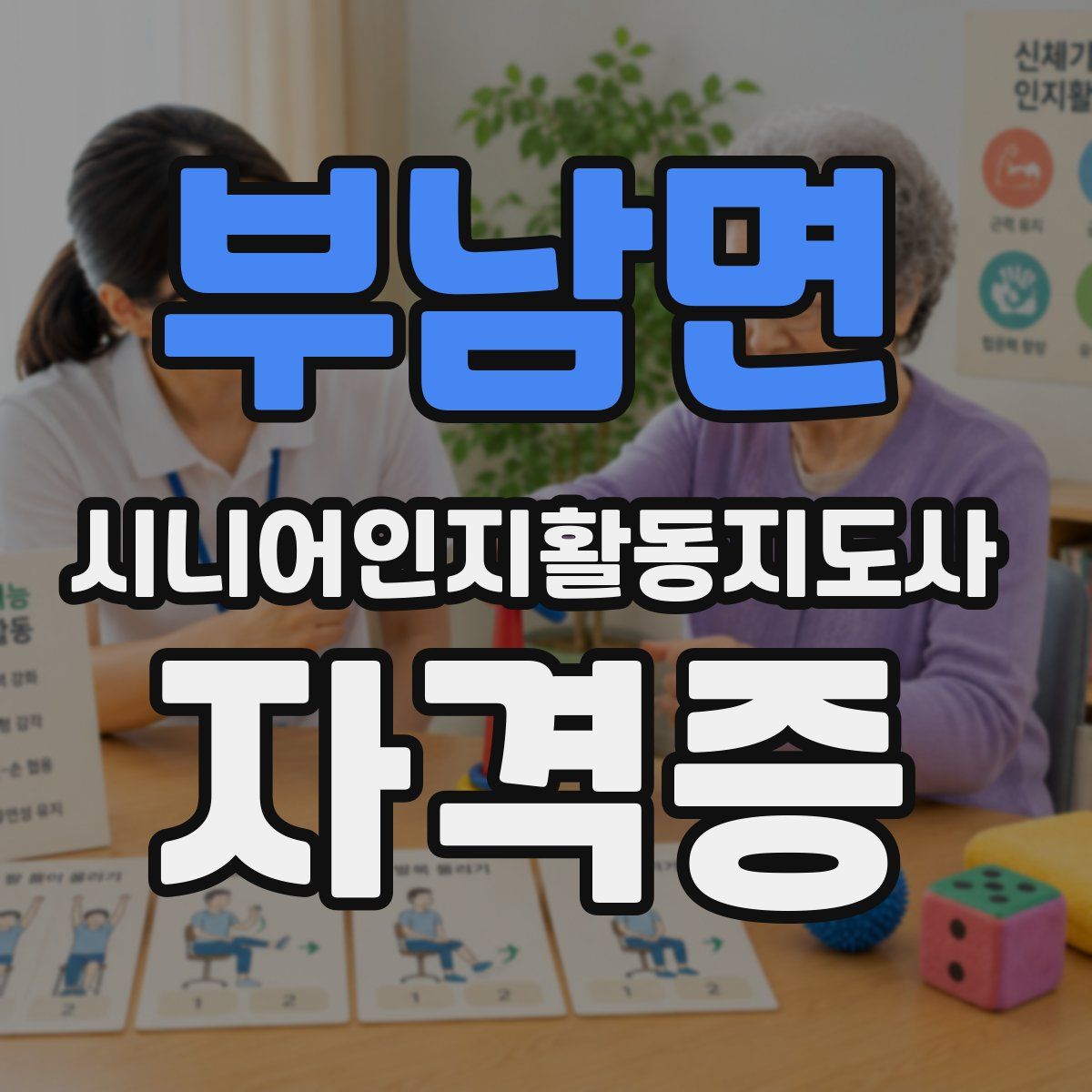 부남면 시니어인지활동지도사 자격증