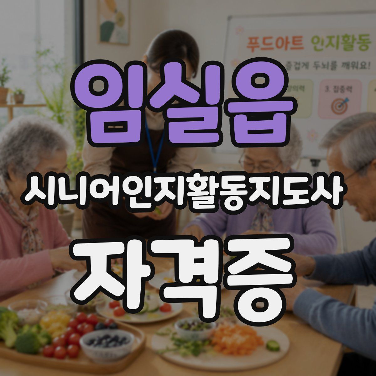 임실읍 시니어인지활동지도사 자격증